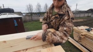 Строительство БАНИ родителям. ЧАСТЬ 2 // Баня из БРУСА своими руками