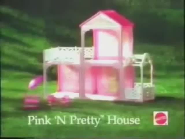 1995 Реклама большого дома для куклы Барби Маттел Barbie Mattel Pink and Pretty