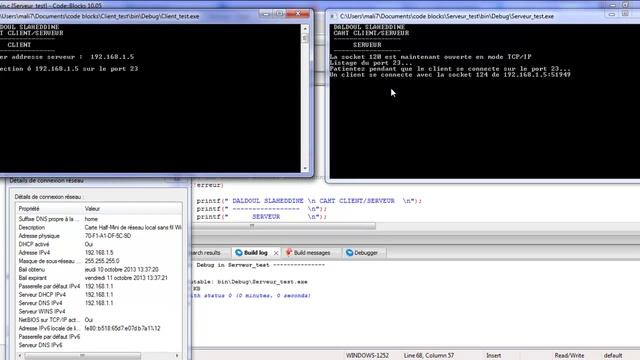 C programming Client/Server Socket Thread смотреть онлайн