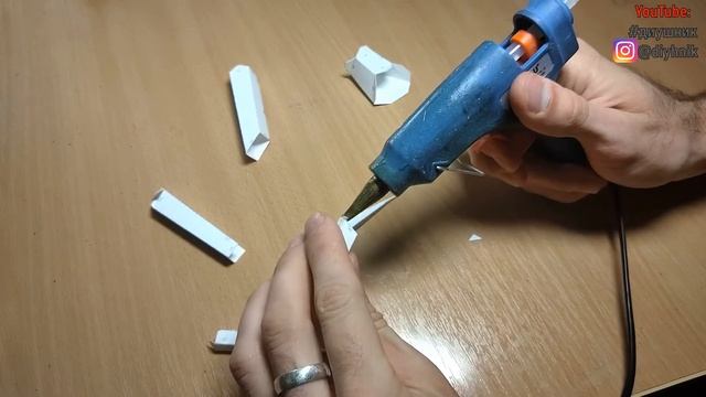 Как сделать РОГА оленя из БУМАГИ своими руками. ЛЕГКО! "немного в золоте"  паперкрафт / пепакура