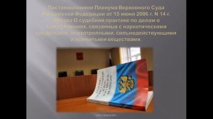Поправки в статью 228 УК РФ и амнистия