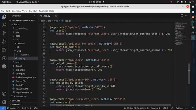 Repositorio Python Docker Flask Sqlite