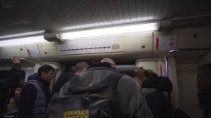 Russia, Moscow, metro ride from  Новослобо́дская to Проспе́кт Ми́ра
