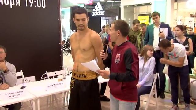 Официальная процедура взвешивания турнира «Таффайт». Артем Чеботарёв и Нуху Лаваль смотреть онлайн