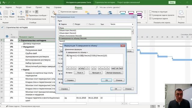 Управление объемами проекта в MS Project Pro