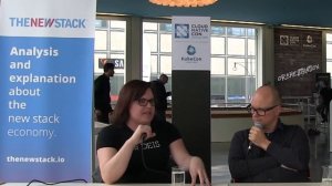 Kris Nova of Deis at CouldNativecon/Kubecon in Berlin