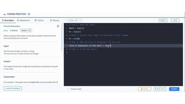 Python Coding Practice 1E : String Manipulation and Indexing #python #pythontutorial #coding #code