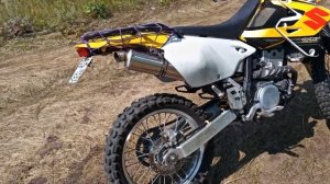 Выхлоп с Али (без дб-киллера) на DRZ400S // Chinese exhaust (w/o db-killer) on SUZUKI DRZ400S