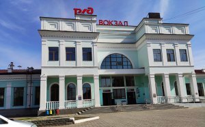 жд вокзал , привокзал. площадь , столовая, Уссурийск.