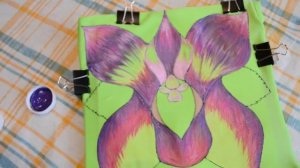 DIY: Роспись костюма для фигурного катания  "Flower"