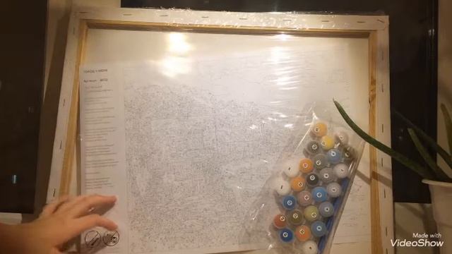 Картина по номерам. # 1 часть. Распаковка, обзор!