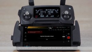 DJI Mavic Pro Platinum - подключение пульта управления
