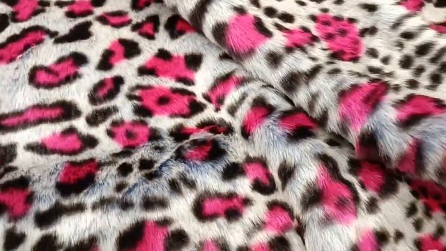 Итальянский эко-мех розовый леопард искусственный мех смотреть онлайн