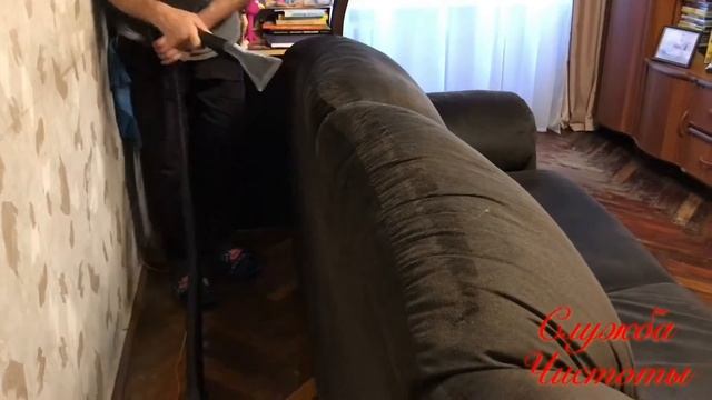 Химчистка дивана и кресла из микровелюра. смотреть онлайн
