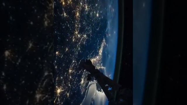 Реальные кадры с МКС, полёт над Европой смотреть онлайн