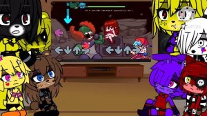 Fina React to Tricky mod Fnf part 1   Read description for info