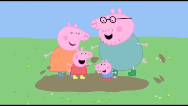 Свинка Пеппа прыгает в луже смотреть онлайн