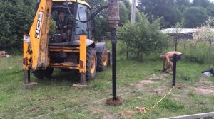 вкручивание свай mp4