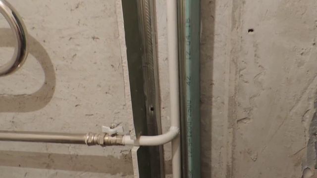 Установка полотенцесушителя и сборка короба из гипсокартона - урок2 смотреть онлайн