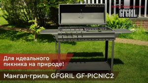 Мангал - гриль с крышкой GFGRIL GF-PICNIC2. Обзор