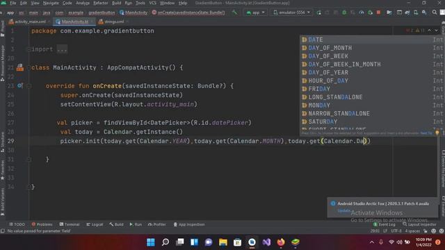 datepicker android studio | date picker in android studio | datepicker android studio kotlin смотреть онлайн