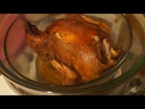 Курица в аэрогриле с картофелем и грибами.