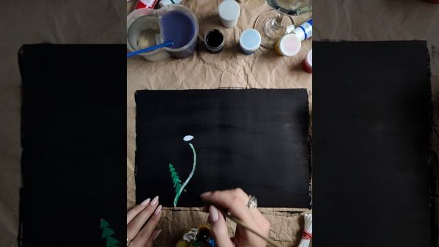 Разноцветный одуванчик гуашью. Вместо кисточек ватными палочки. #рисование #рисунокгуашью смотреть онлайн