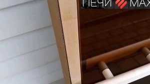 Дверь для бани и сауны door wood прозрачная бронза ПечиМАкс