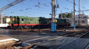 Крым! ЧМЭ3-2732/2702. Делают манёвры на станции Симферополь.