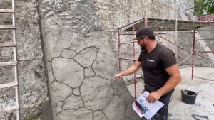 Как сделать камень из растворной смеси. Песок цемент.