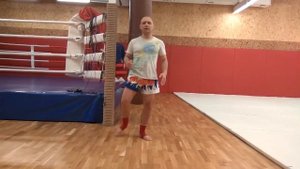 Работа ног по этажам: лоу кик, мидл кик, хай кик.
