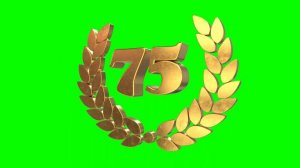 Футажи на зеленом фоне — Золотые венки с годами к юбилею