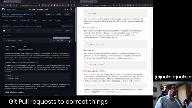git pull request demonstration (VERY BASIC explanation of how to suggest corrections to code) смотреть онлайн