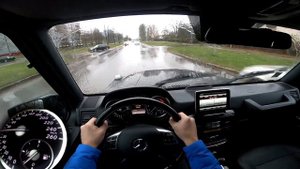 Mercedes G500 5.5 V8 2014 285Kw 388Hp POV Test Drive on ROAD #2