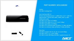 ADAPTADOR WIRELESS SAMSUNG DONGLE - WIS12ABGNX