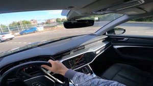 Audi A6 C8 POV тест драйв. TFSI 2.0, 190л.с.
