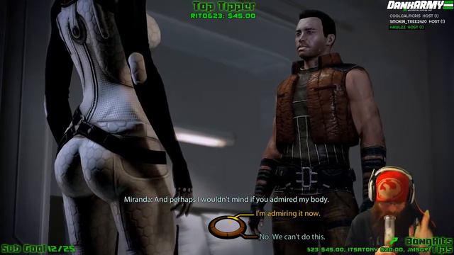 Miranda Punks Dank Shepard! What a TEASE!! | Mass Effect 2 смотреть онлайн