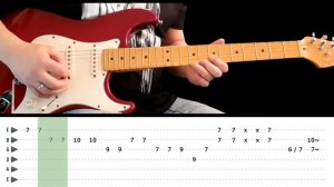 I JUST DIED IN YOUR ARMS TONIGHT - Guitar lesson - Guitar solo (fast&slow with tabs) - Cutting Crew