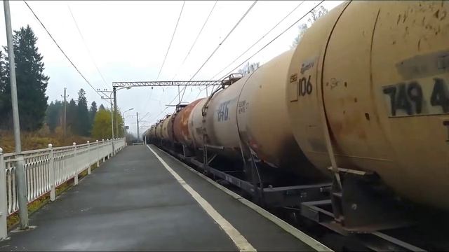 Микс поездов №40. Платформа Прибытково.