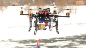 Полет квадрокоптера "Роттор" с GoPro