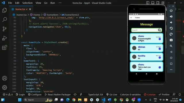 Home Page | React Native chat application | java institute  @Java Institute for Advanced Technology