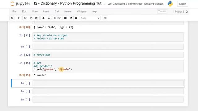 12. Dictionary in Python | Python Tutorial