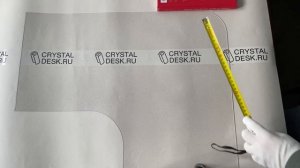 Замер радиуса скругления угла стола - CrystalDesk