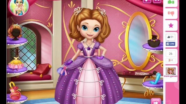 Princess sofia ♥ Real MakeOver part.2 (help her perform a real makeover) смотреть онлайн