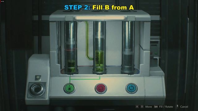How to Fill Dispersal Cartridge with Solution | Greenhouse Drug Testing Lab Puzzle | Resident Evil
