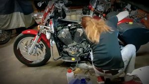 Honda VTX1300 coolant change and wash