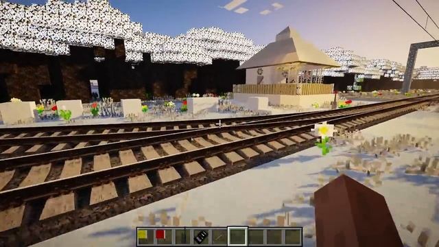 ЗАГОРЕЛАСЬ ЭЛЕКТРИЧКА! Работаю дежурным по переезду в Minecraft.