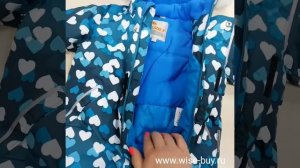 Зимний мембранный комбинезон Valianly модель "Звездочет" цвет Magic Seagreen Hearts