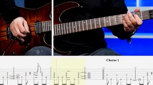 How to Play "Megadeth - Skin O My Teeth "  Guitar Rhythm w/Guitar Tabs