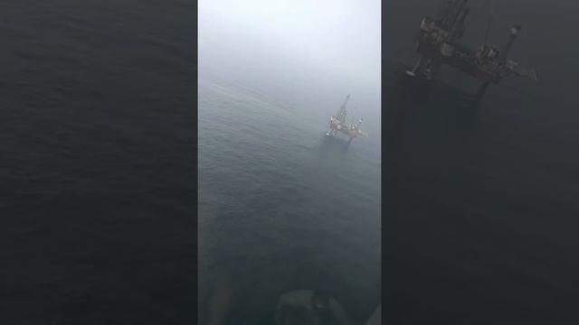 Chopper / helicopter landing on Offshore Rig